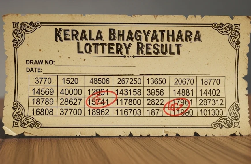 Kerala Bhagyathara (BT-19) Lottery Result Today 8th Sep 2025